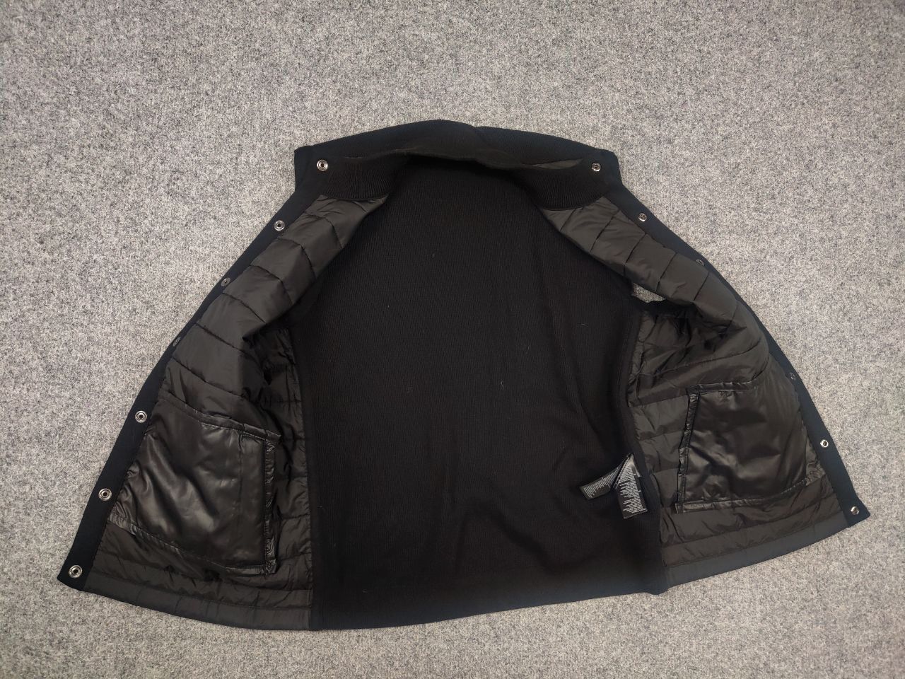 Barbour Barbour Black Quilted x knitted back Vest Button Jacket Size US M / EU 48-50 / 2 - 12 Thumbnail