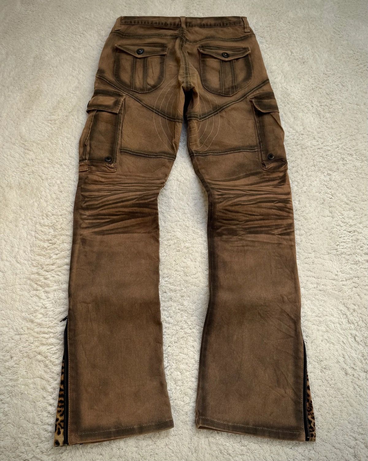 Other cavaria leopard flared pants Size US 31 - 2 Thumbnail