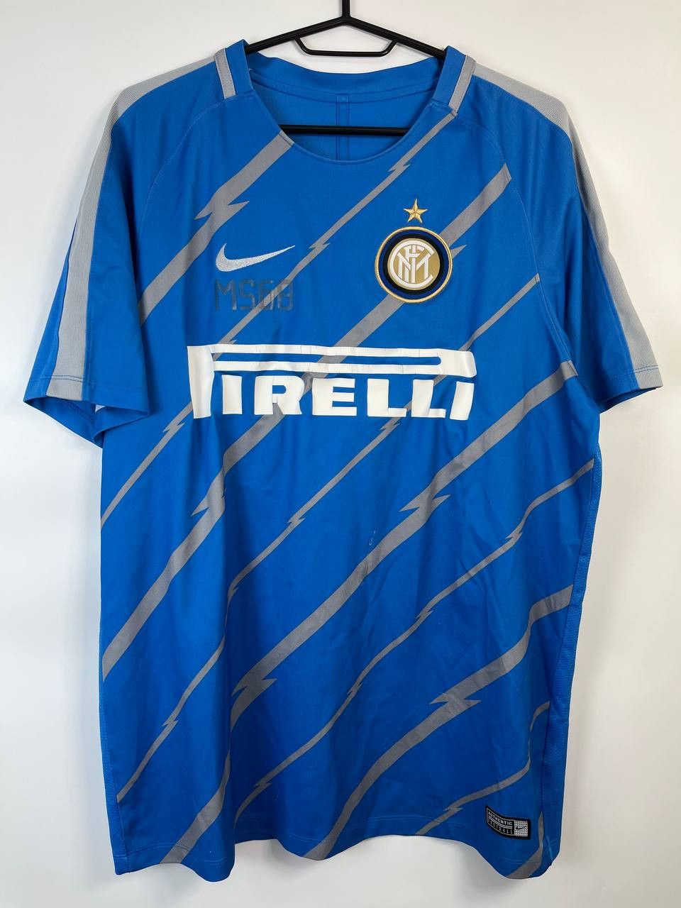 Nike INTER MILAN 2016 2017 AWAY SHIRT JERSEY NIKE PIRELLI SIZE L Size US L / EU 52-54 / 3 - 1 Thumbnail