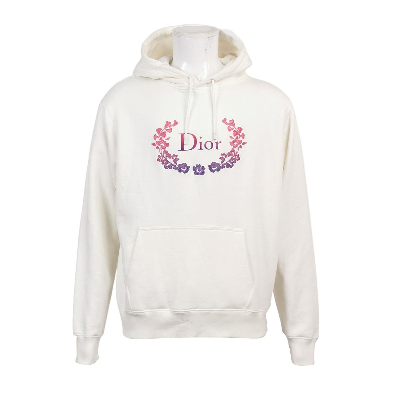 Dior Dior XL Cotton Logo Floral Print Hoodie Size US XL / EU 56 / 4 - 1 Thumbnail