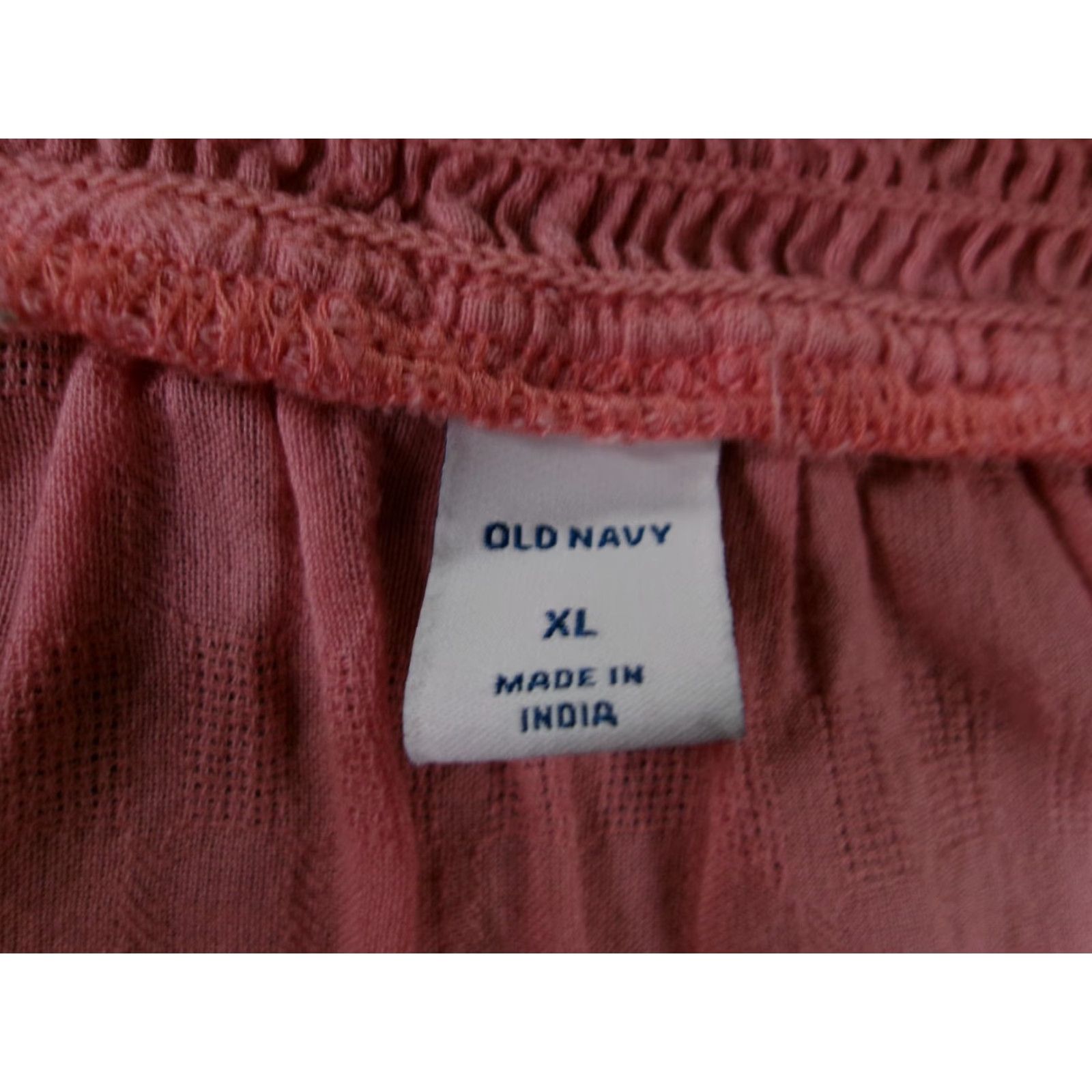 Old Navy Old Navy Blouse Shirt Women XL Pink Smocked Ruffle Cap Sleeve V-Neck Bohemian Casual Size XL / US 12-14 / IT 48-50 - 6 Thumbnail