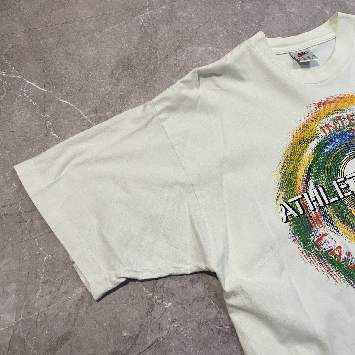 Nike VINTAGE NIKE INTERNATIONAL 1996 TEE BIG LOGO USA Size US L / EU 52-54 / 3 - 2 Thumbnail
