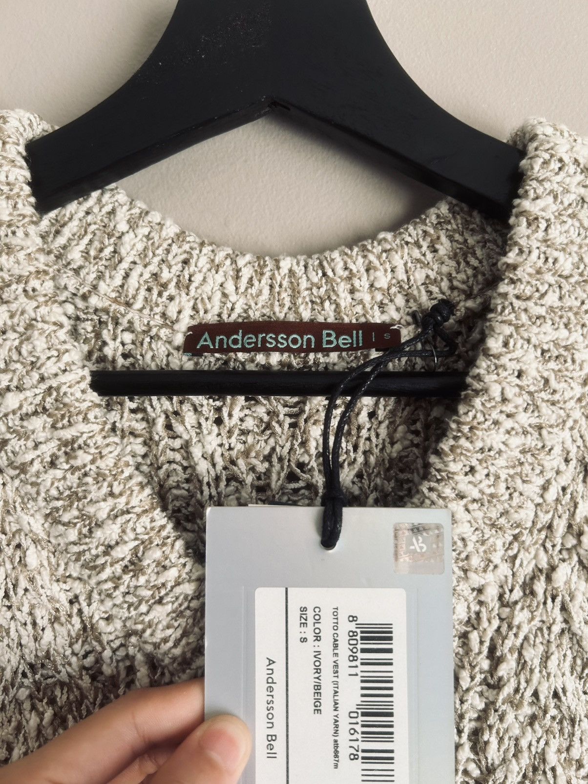 Andersson Bell Anderson Bell Totto Cable Vest Size US S / EU 44-46 / 1 - 3 Thumbnail