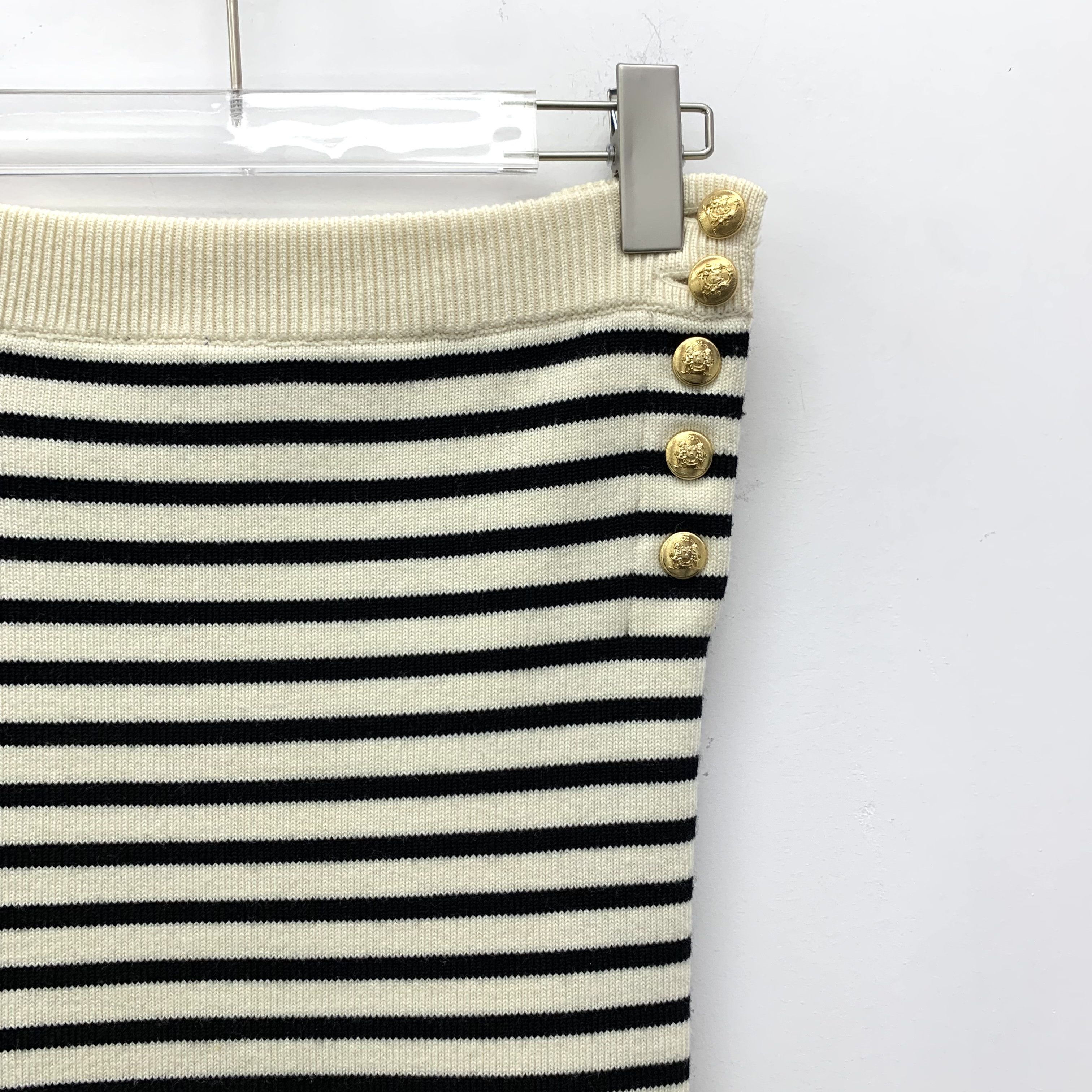 Celine Celine Wool Dress – Striped Colorblock Knit Bustier (Size S) Size S / US 4 / IT 40 - 7 Thumbnail