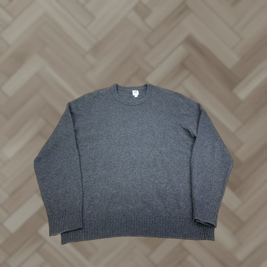 Gap Gap Sweatshirt Mens XL Crew Neck Charcoal Gray Wool Blend Casual Pullover 11353 Size US XL / EU 56 / 4 - 1 Thumbnail