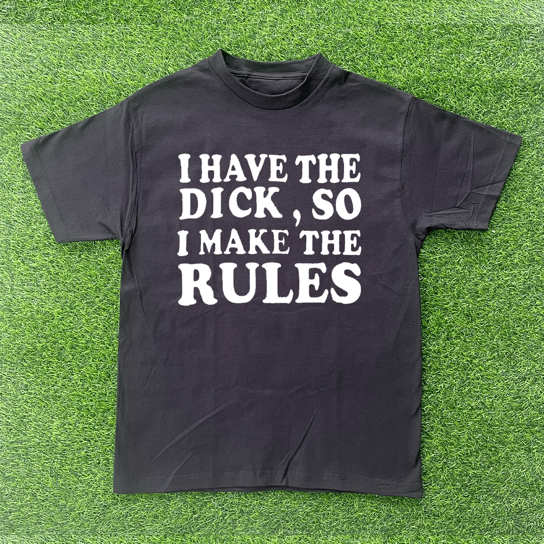 Vintage BILLIE I HAVE THE D, SO I MAKE THE RULES TSHIRT Size US M / EU 48-50 / 2 - 2 Thumbnail