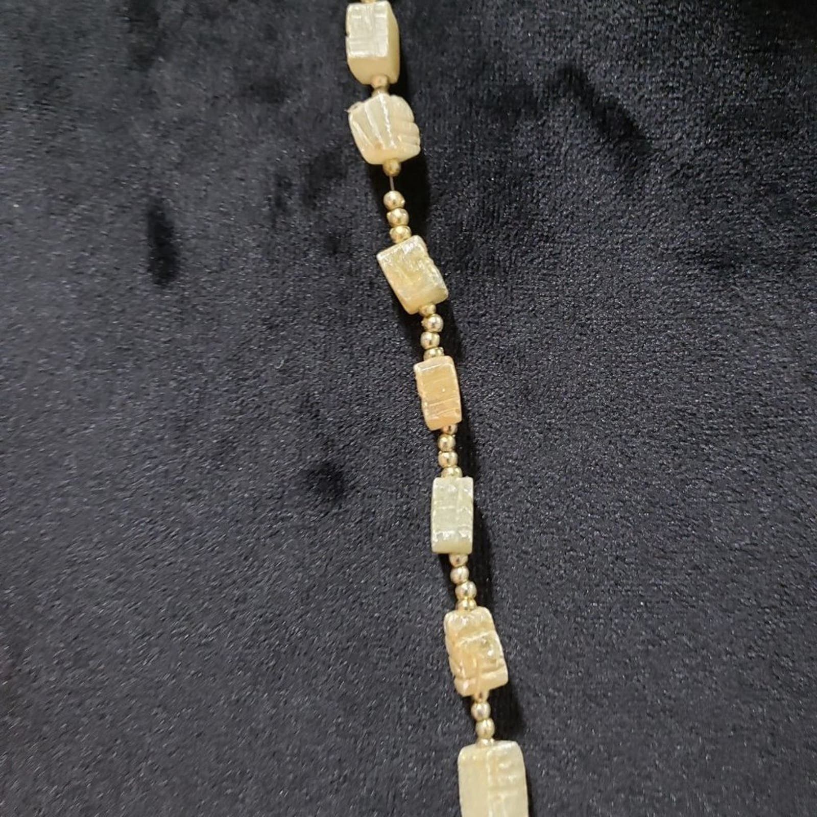 Other Vintage Carved Scarab Beetle Soap Stone Beaded Necklace Size ONE SIZE - 6 Thumbnail