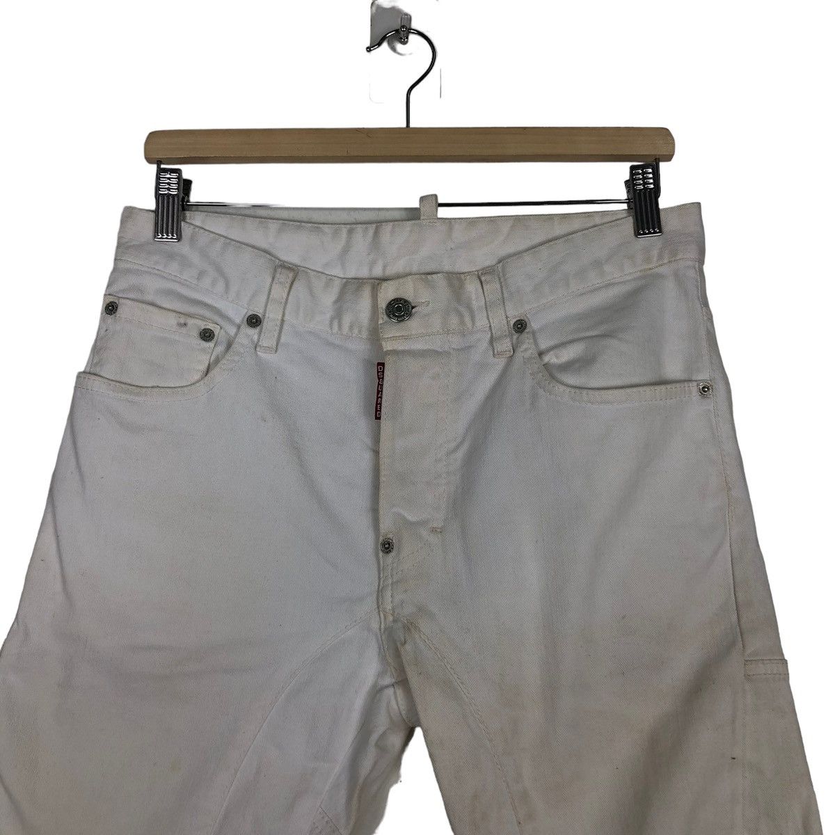 Dsquared2 🔥White Casual Denim Pants Dsquared2 Size US 30 / EU 46 - 3 Thumbnail