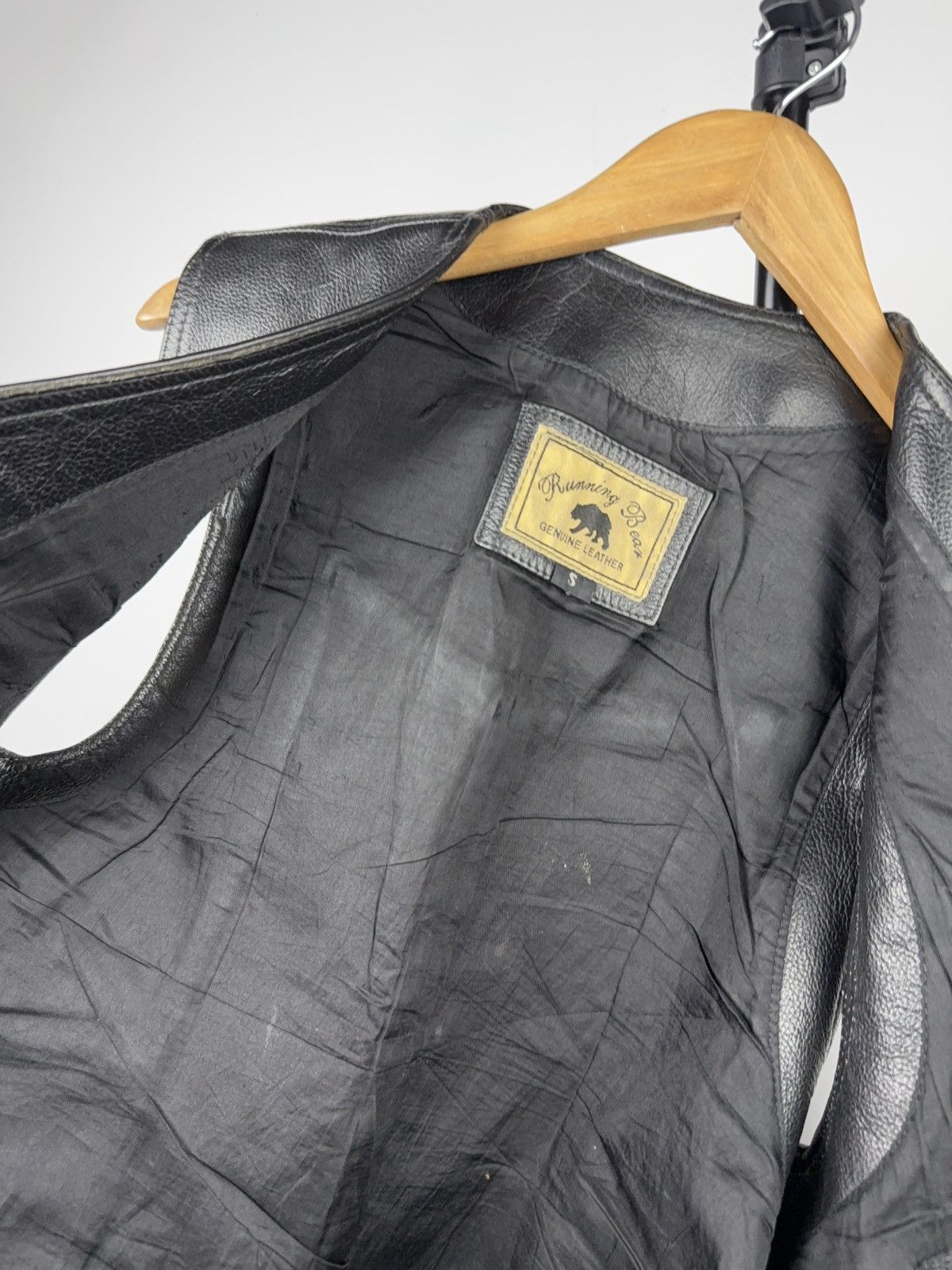 Leather Vintage 90s Retro Leather Moto Biker Rock Opium Vest Size S Size US S / EU 44-46 / 1 - 16 Thumbnail
