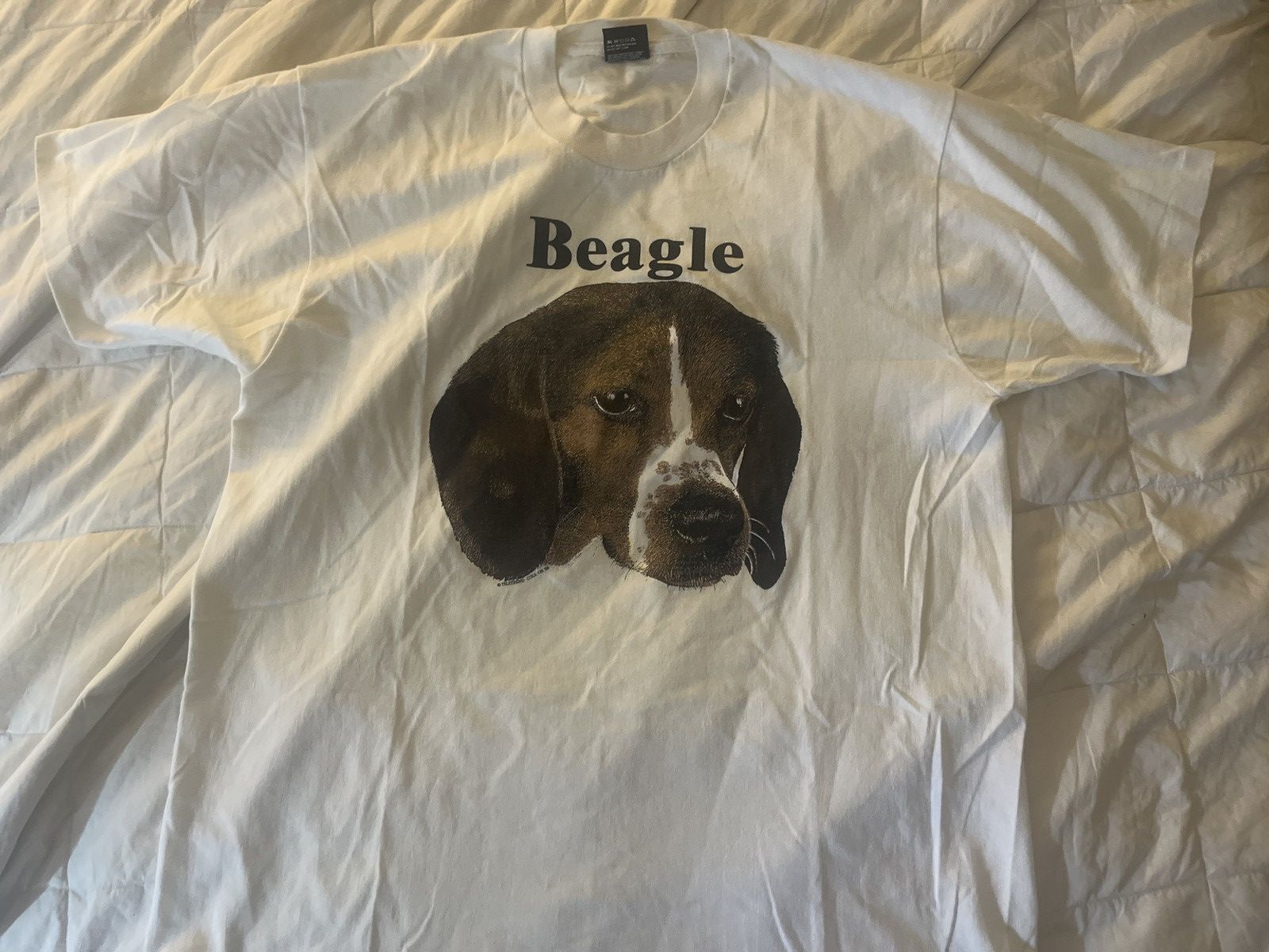 Vintage Vintage Beagle Dog XL USA Single Stitch Shirt Size US XL / EU 56 / 4 - 1 Thumbnail