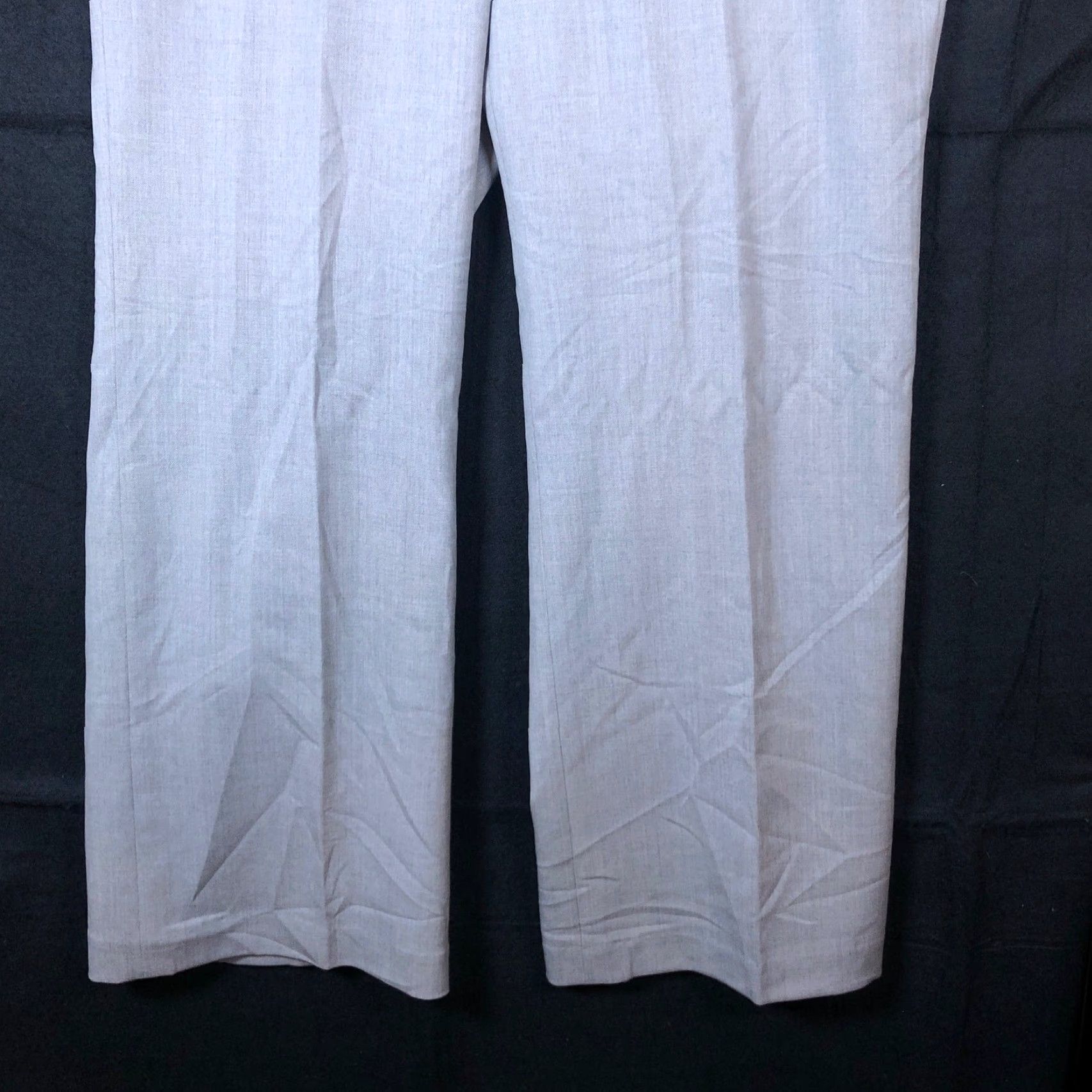 Ralph Lauren Ralph Lauren Womens Pants Gray Wool Blend Wide Loose Fit Professional Stretch 12 Size 24" / US 00 / IT 34 - 3 Thumbnail
