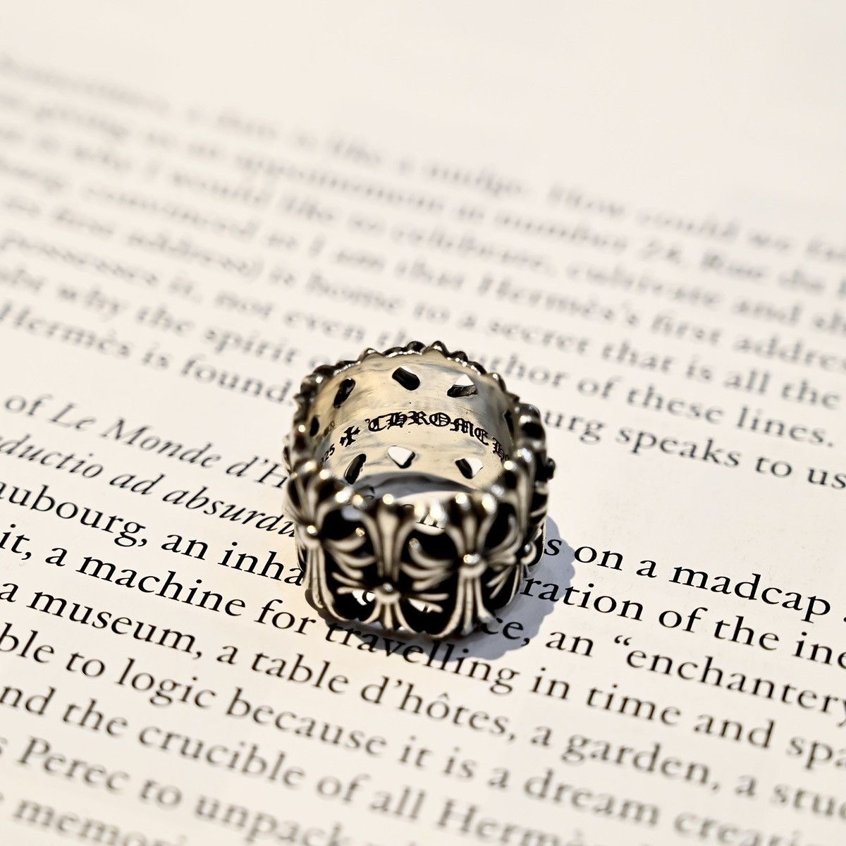 Chrome Hearts CHROME HEARTS CEMETERY RING SILVER Size 26 - 4 Thumbnail
