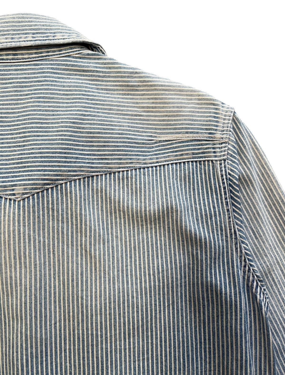 Number (N)ine Number (N)ine S08-NNS001C Zippo Hickory Denim Shirt Size US S / EU 44-46 / 1 - 14 Thumbnail