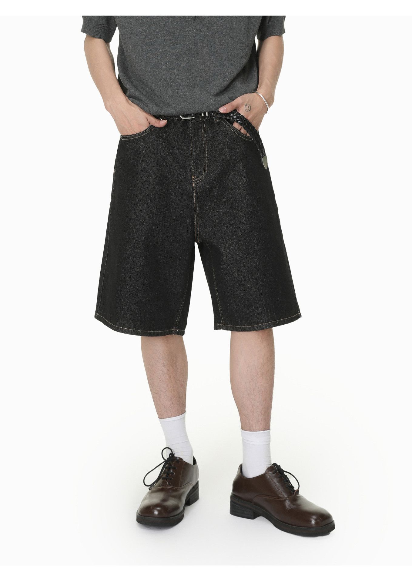 Jean Men's CleanFit Straight-Leg Washed Casual Denim Shorts Size US 32 / EU 48 - 1 Thumbnail