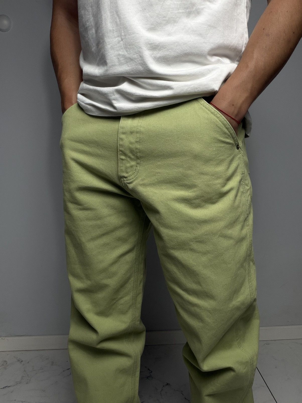 Golf Wang Golf Wang Light Green Canvas Trousers Workwear Streetwear Size US 32 / EU 48 - 7 Thumbnail