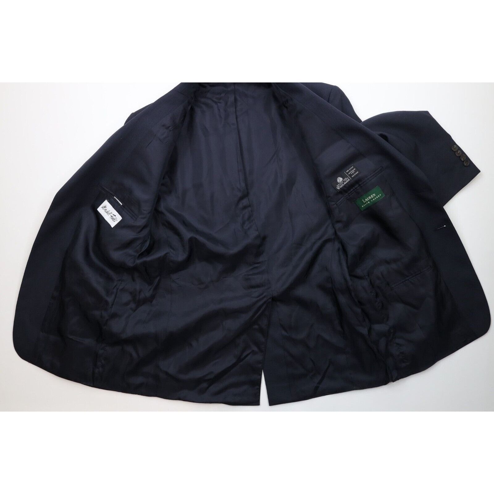 Ralph Lauren Ralph Lauren 2 Piece Wool Suit Wedding Navy Blue Size 40R - 4 Thumbnail