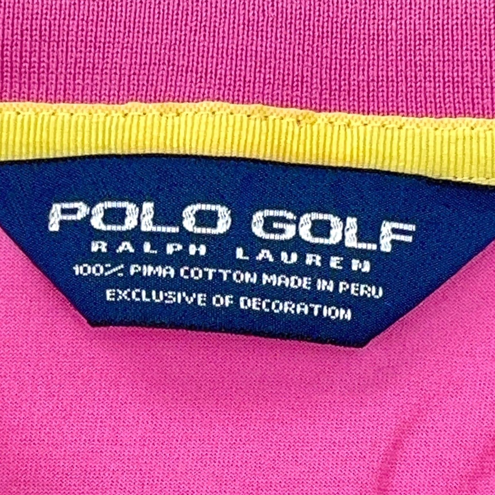 Ralph Lauren Polo Golf Polo Shirt Men L Pink Vintage No Size US L / EU 52-54 / 3 - 4 Thumbnail