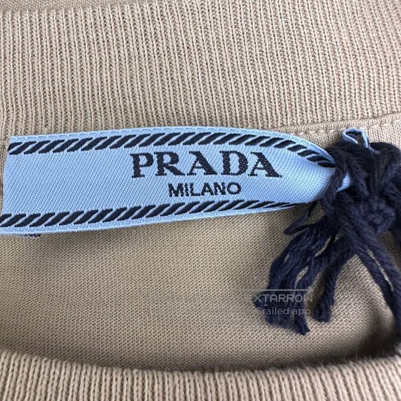 Prada Prada Khaki short-sleeved T-shirt Size S / US 4 / IT 40 - 5 Thumbnail