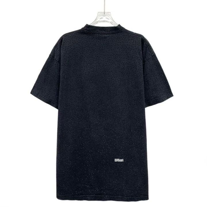 Balenciaga Balenciaga 2022 Black Diamond Cotton T-shirt Size US M / EU 48-50 / 2 - 2 Thumbnail