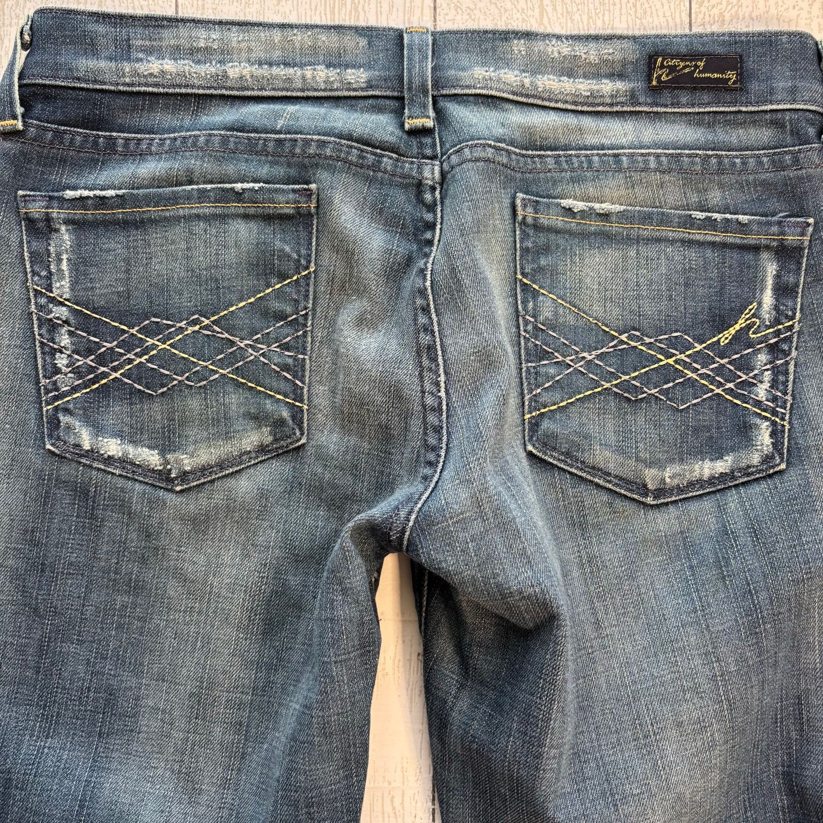 Citizens Of Humanity Citizens of Humanity Elle Bootcut Distressed Jeans Size 28 Size 31" - 14 Thumbnail