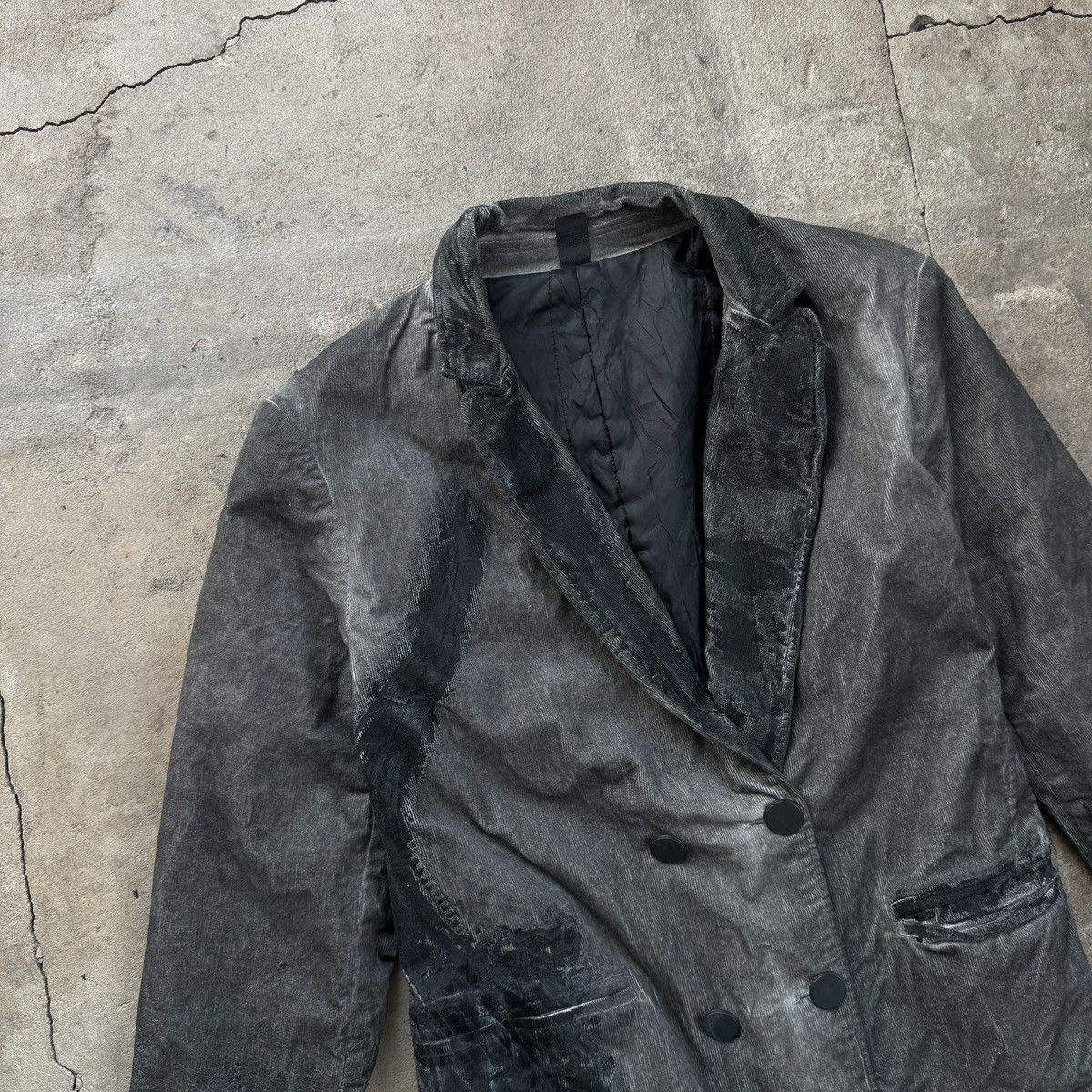 20471120 Archive Bray Steve Alan Avant Garde Gray Printed Coat Size M / US 6-8 / IT 42-44 - 7 Thumbnail