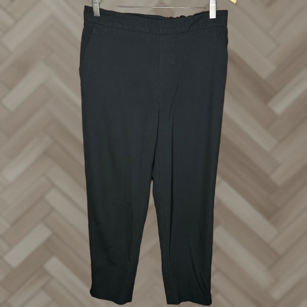 Banana Republic Banana Republic Factory Pant Dress Pants Black 10 Women Elastic Waist Pull On Womens dressy shirt? Size 32" / US 10 / IT 46 - 1 Thumbnail