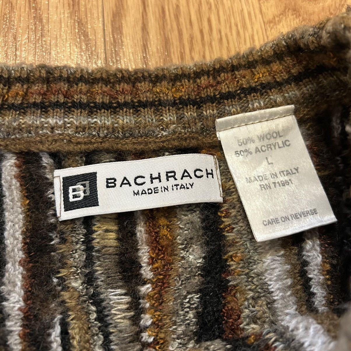 Coogi 90s Bachrach 3D Knit Sweater - L Size US L / EU 52-54 / 3 - 3 Thumbnail