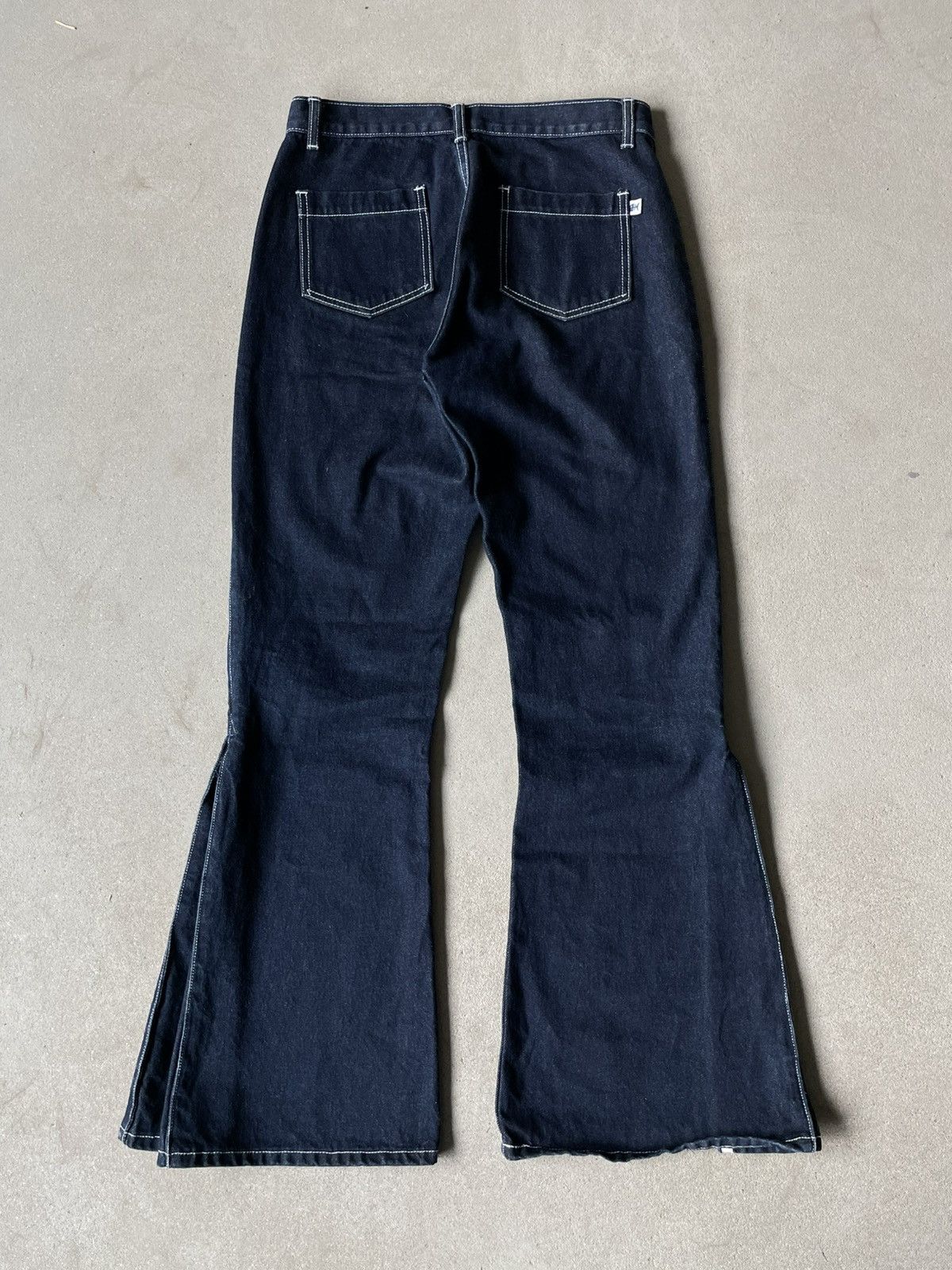 JNCO Fishbone Super Flared Vintage Y2k Jeans Size 29" - 2 Thumbnail