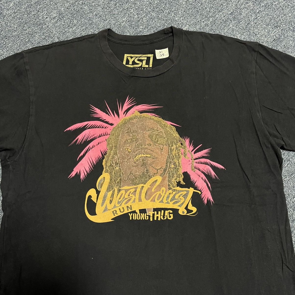 Rap Tees × Young Thug Young Thug West Coast Tour YSL Record Tshirt Size US L / EU 52-54 / 3 - 2 Thumbnail