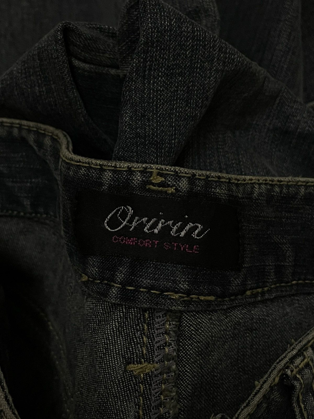 Tornado Mart Vintage 1990s Japan Designer Oririn Flared Art Obelisk Denim Size US 26 / EU 42 - 15 Thumbnail
