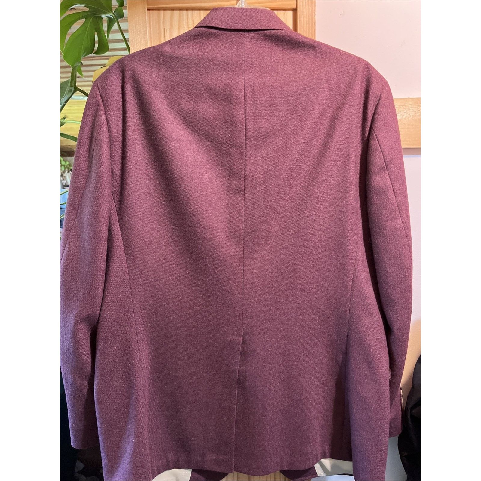 Hennessy PalmBeach Men’s 42 Large Wool Red 2 Button VTG Blazer Jacket Size US L / EU 52-54 / 3 - 8 Thumbnail