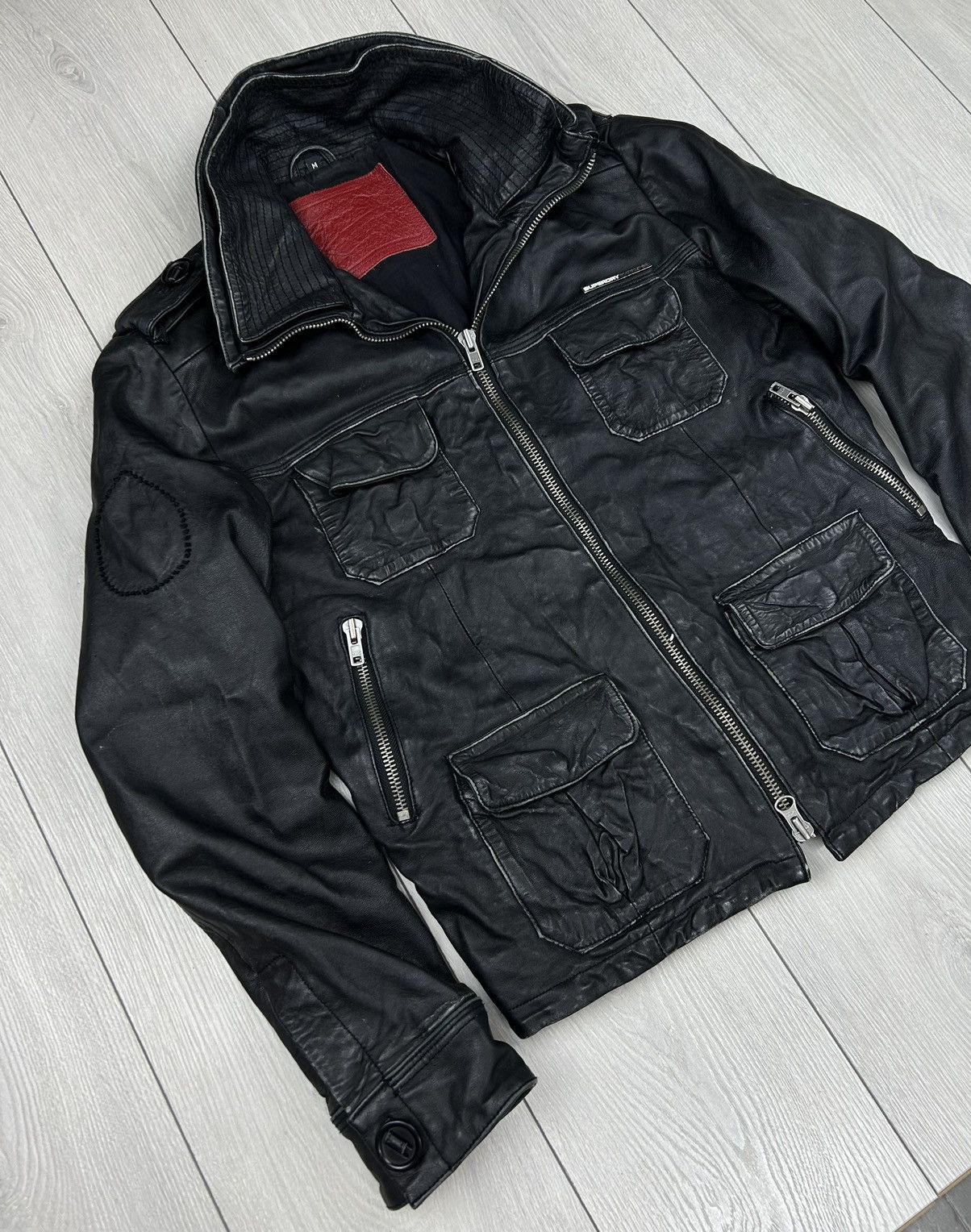 Superdry SuperDry Leather Jacket Black Size M Size US M / EU 48-50 / 2 - 3 Thumbnail
