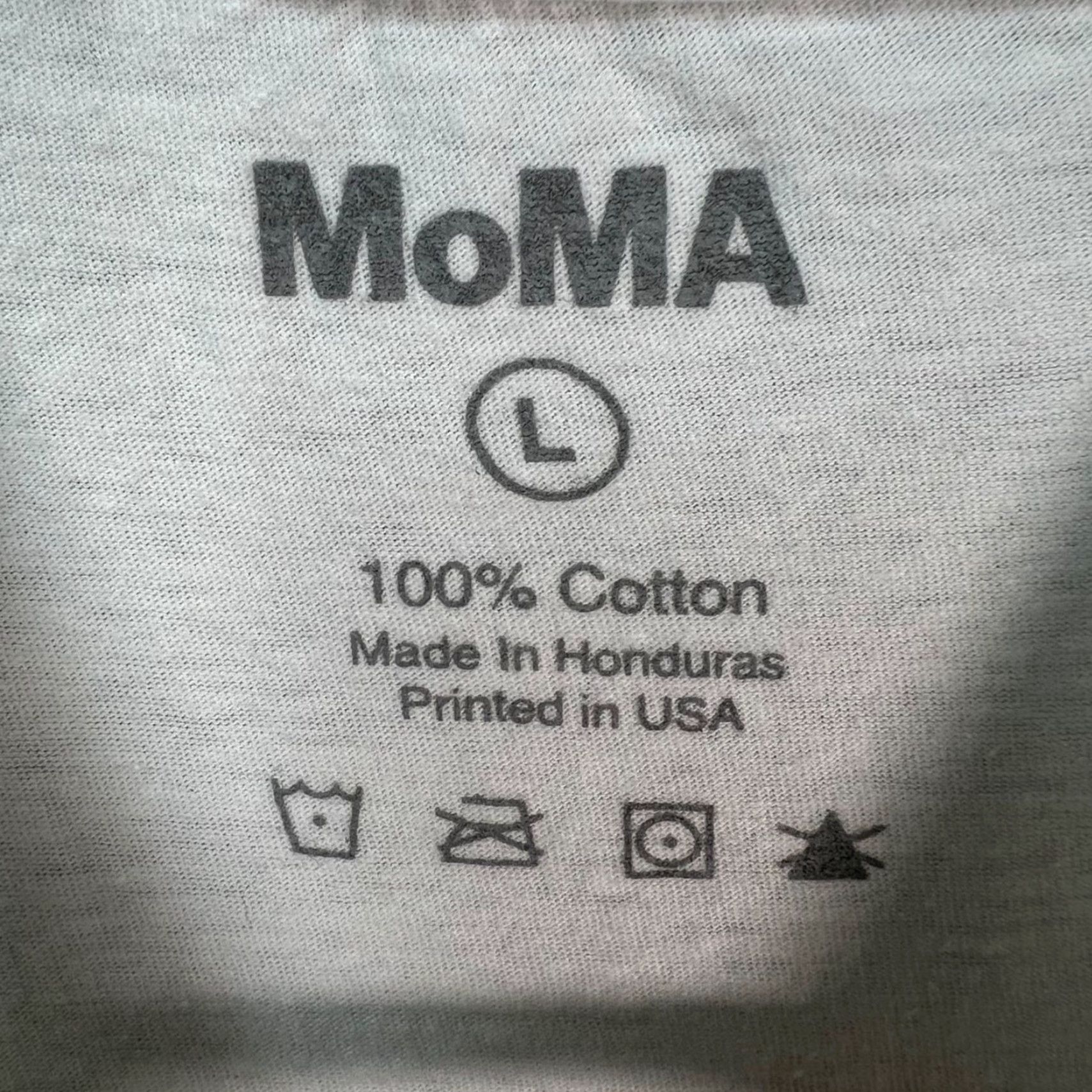MoMA MOMA T-Shirt Mens Large White Colorful New York City Skyline Shirt Adult Large Mens White T-Shirt NYC Skyline 2020s Size US L / EU 52-54 / 3 - 3 Thumbnail