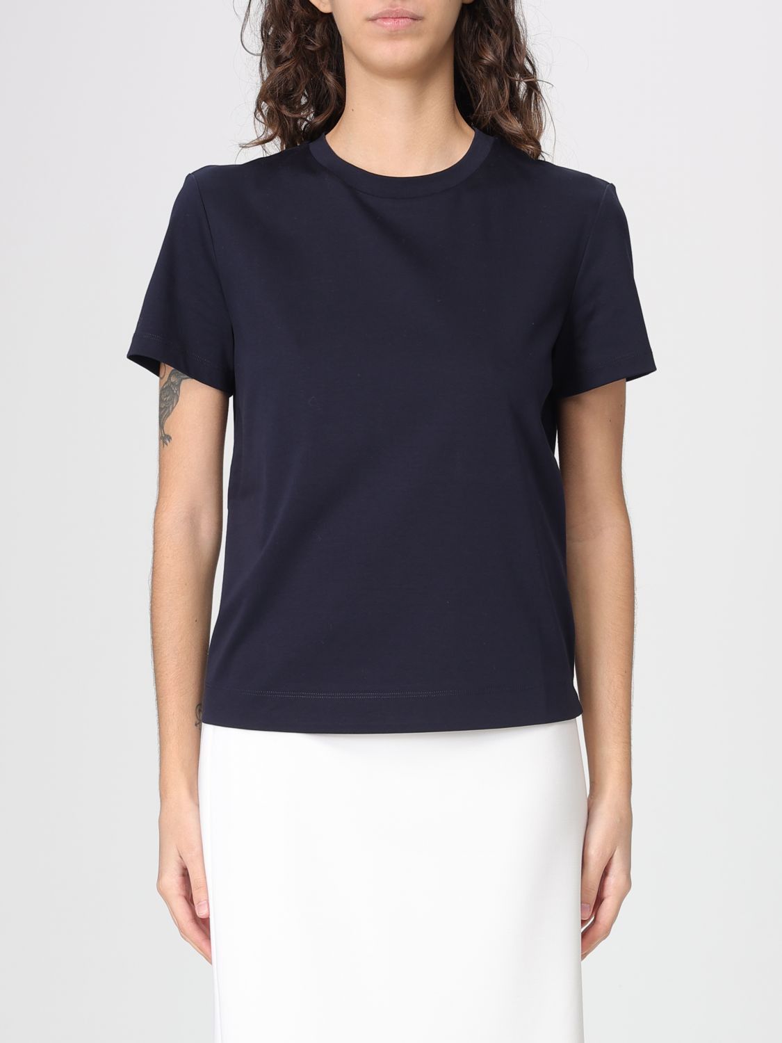 Max Mara Max Mara T-Shirt Woman Blue Size S / US 4 / IT 40 - 1 Thumbnail