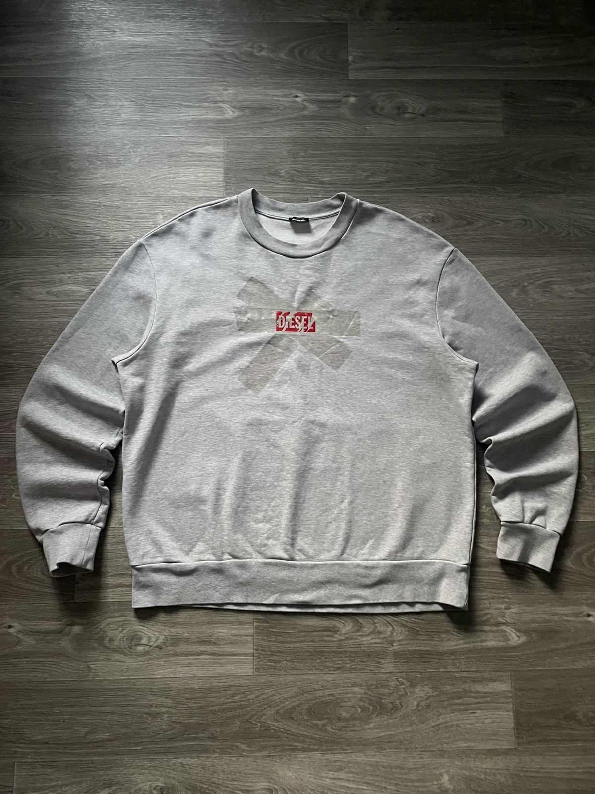 Diesel Diesel S-Bay Gray Sweatshirt Crewneck Size XXL Size US XXL / EU 58 / 5 - 1 Thumbnail