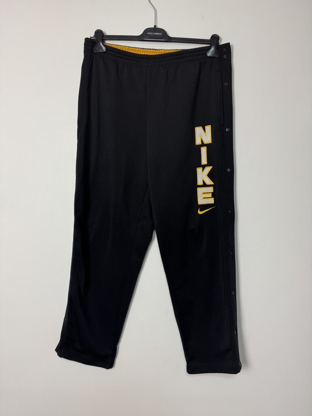 Nike Vintage 90s Nike Swoosh Side Snap Baggy Pants Y2K Style Size US 34 / EU 50 - 1 Thumbnail