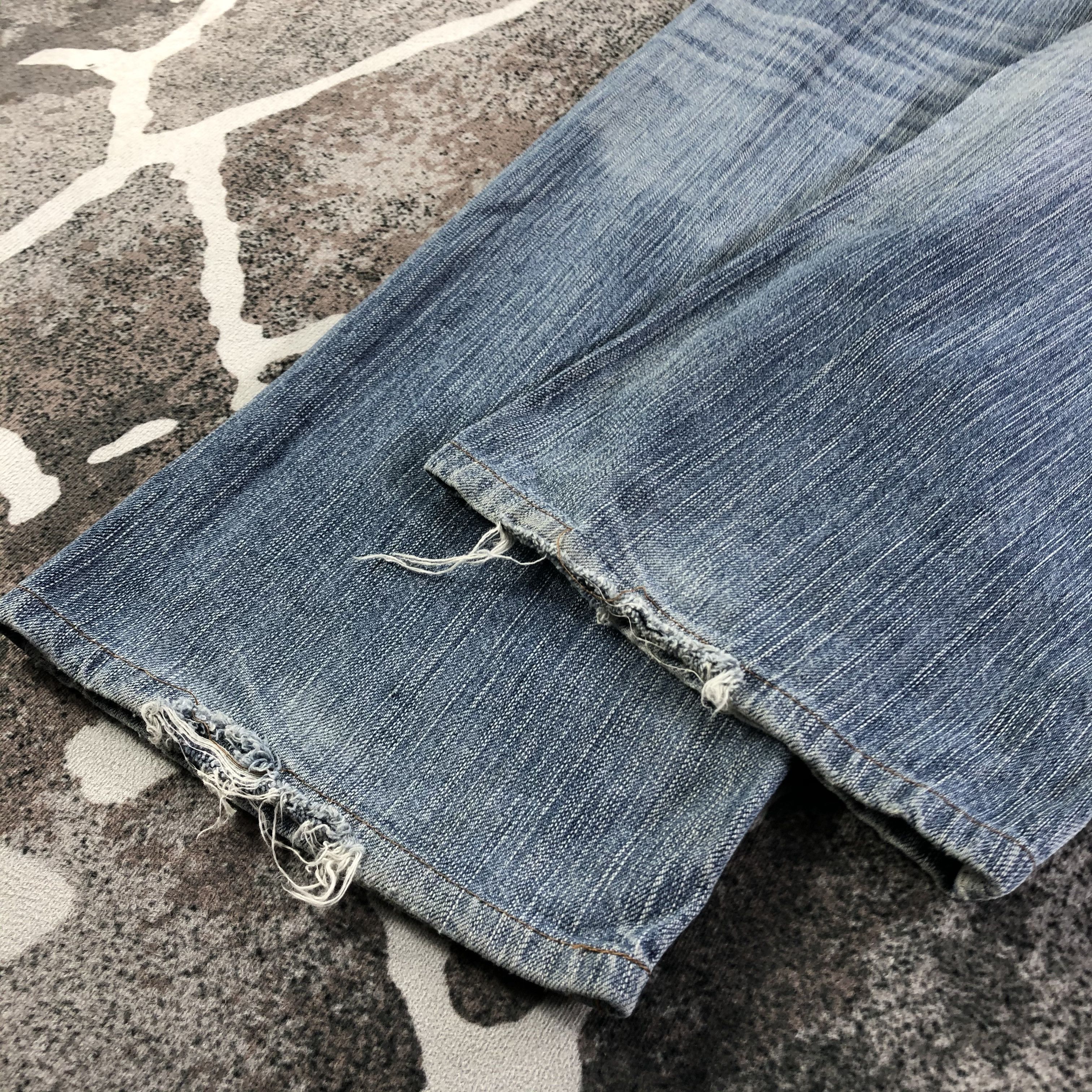 Edwin Edwin XV Jeans Medium Wash Ripped Denim KJ2560 Size US 32 / EU 48 - 6 Thumbnail