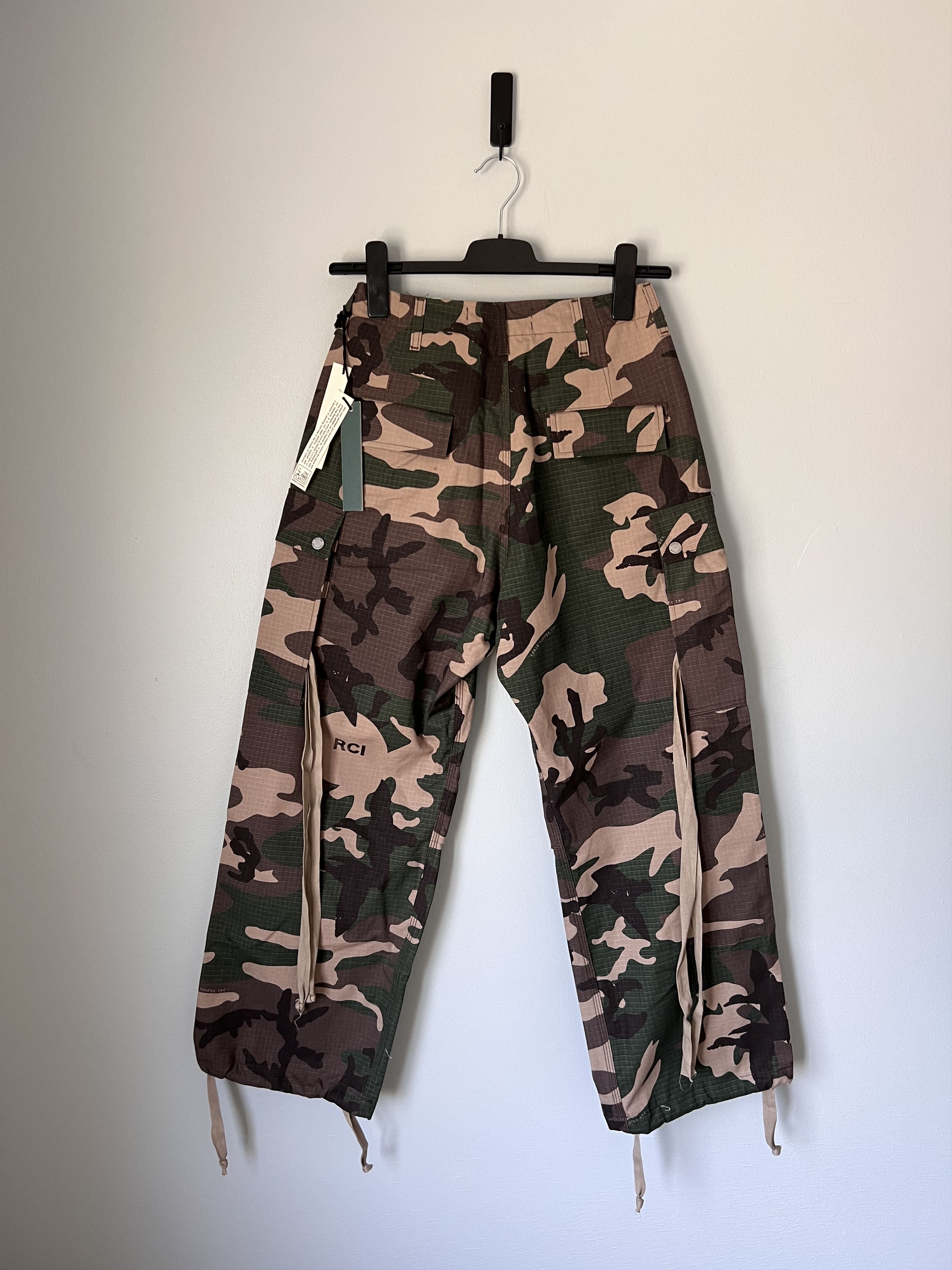 Reese Cooper Reese Cooper Cotton Ripstop Wide Leg Cargo Pants in Camo Size US 30 / EU 46 - 4 Thumbnail