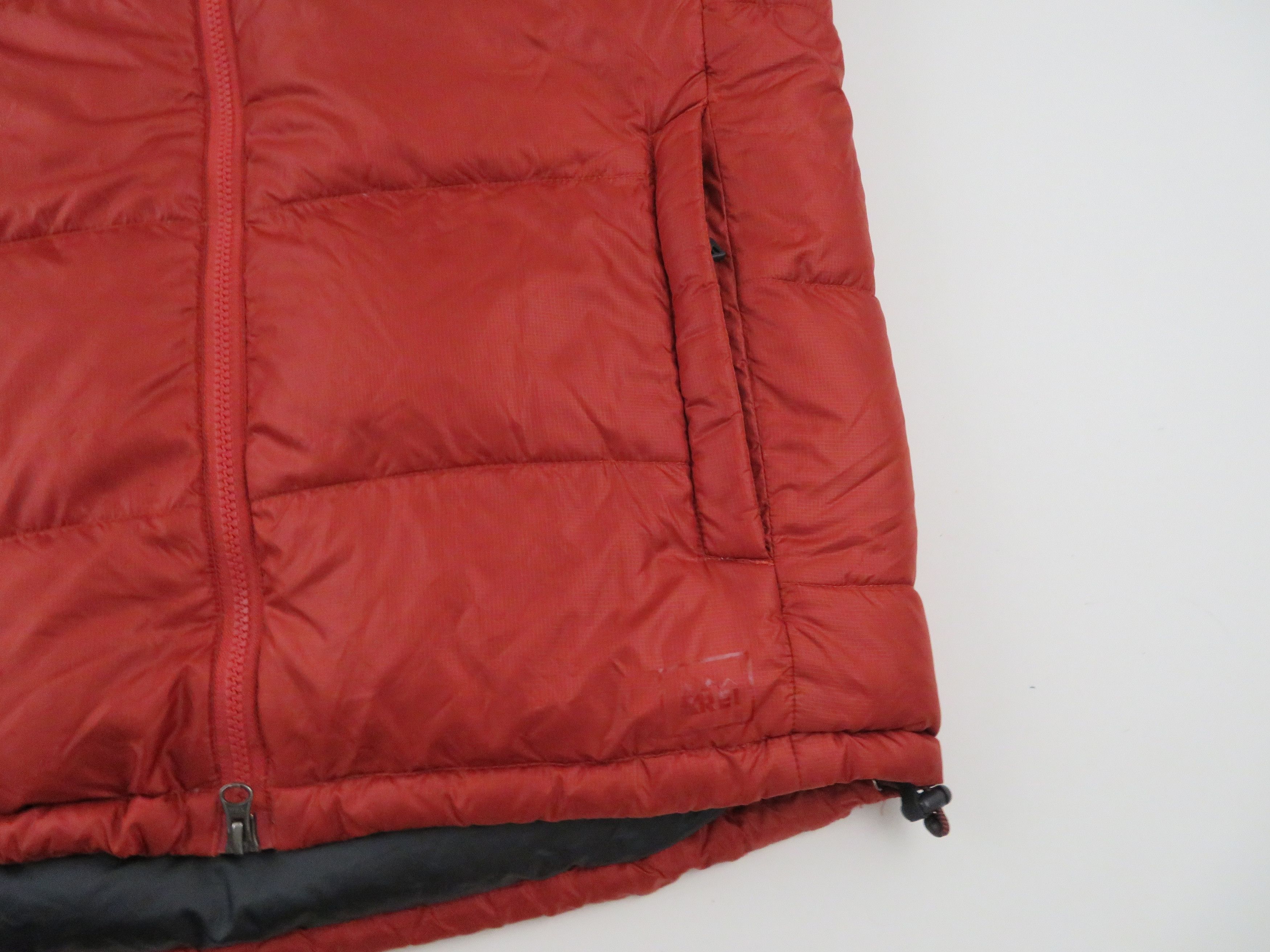 REI Mens 2011 Puffer Baffled Down Parka Jacket Size Medium