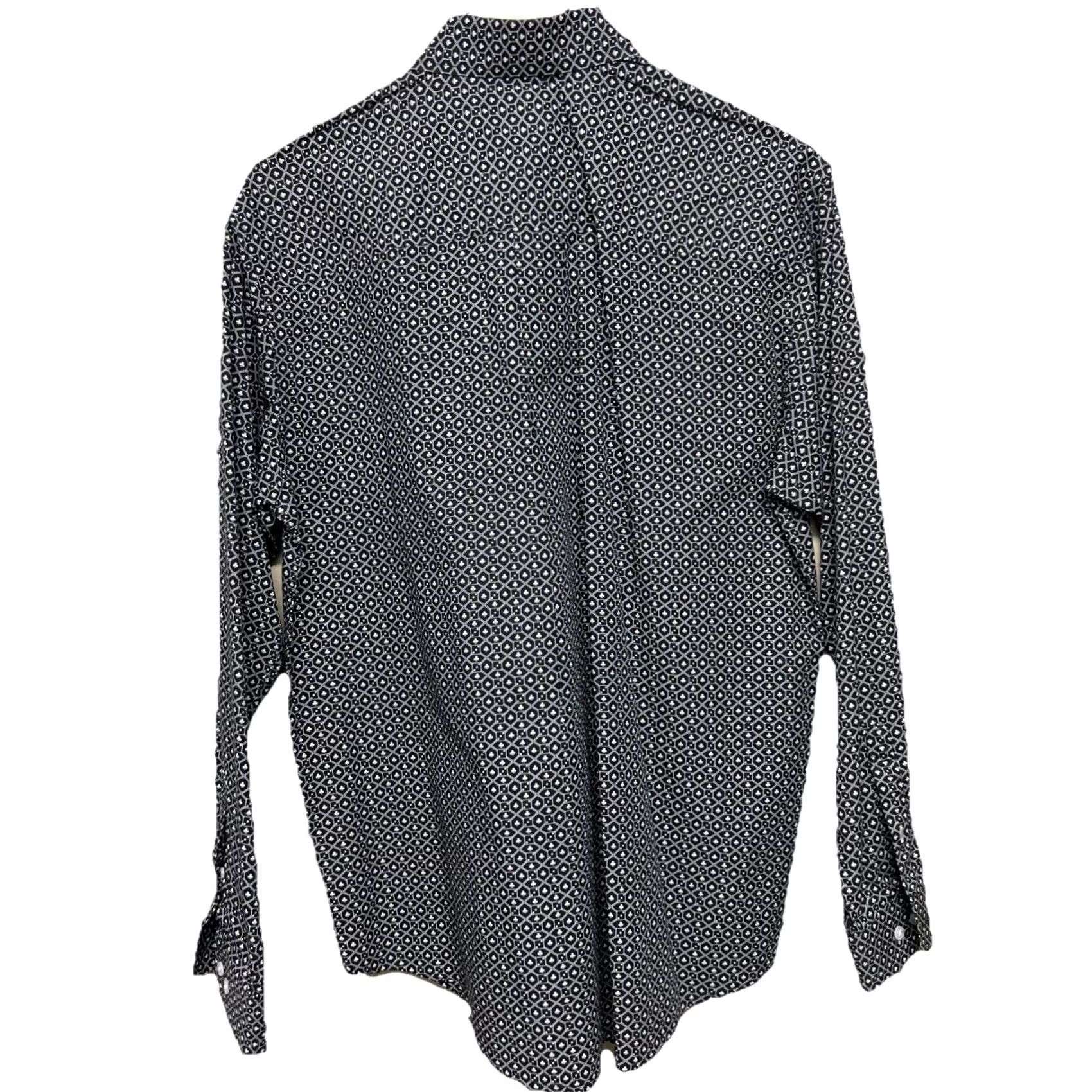 Vintage CINCH Western Snap Shirt Men S Black Geometric Pearl Snap Cowboy Shirt Size US S / EU 44-46 / 1 - 5 Thumbnail