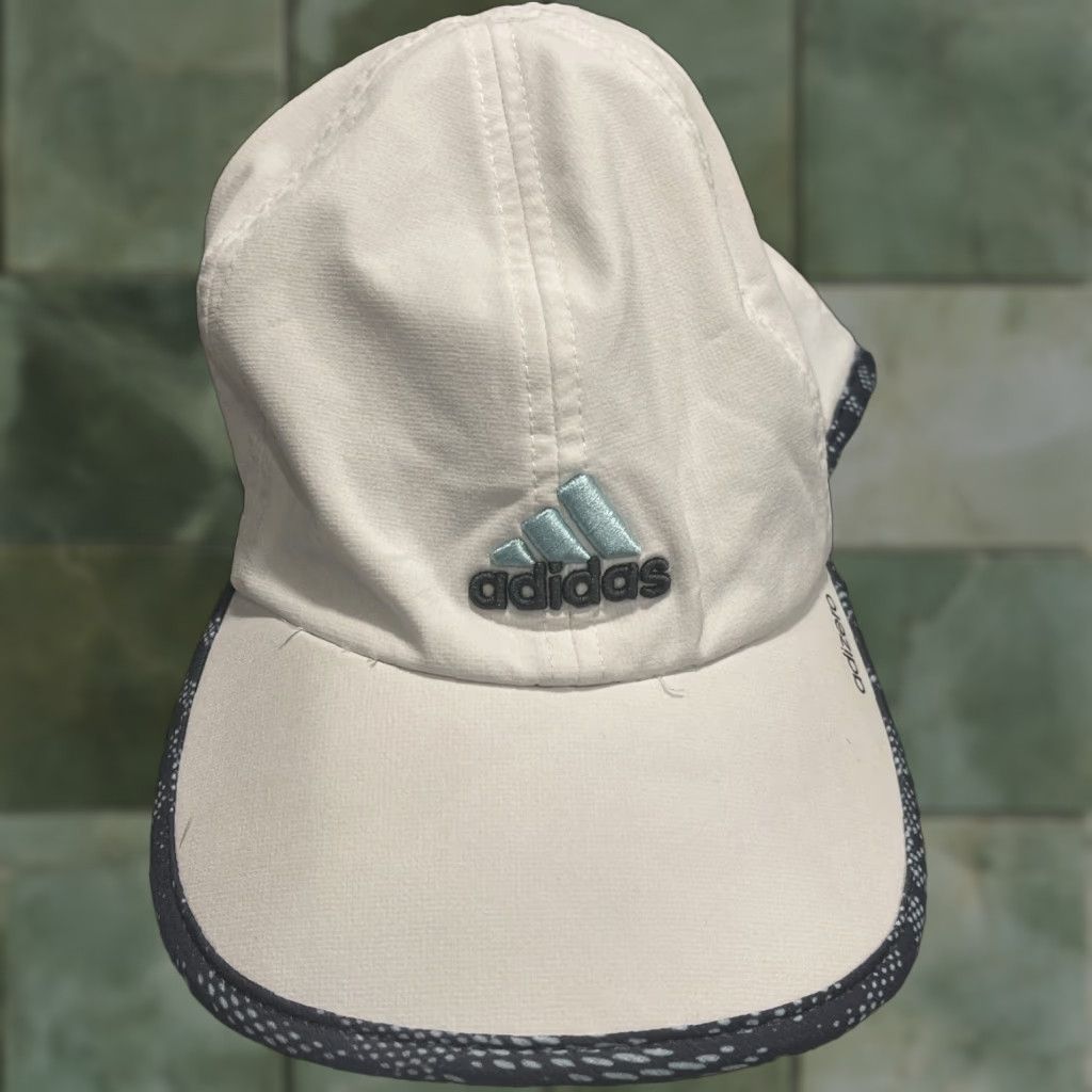 Adidas Adidas Hat Adizero Cap White Blue Embroidered Climacool Womens Size ONE SIZE - 1 Thumbnail