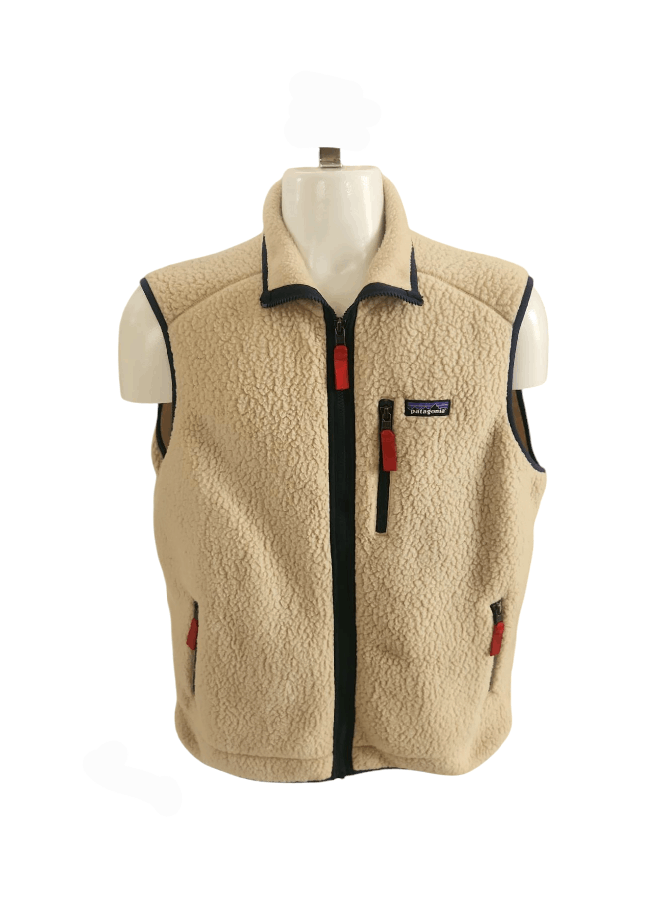 Patagonia Retro Pile Fleece Vest SZ Large El Cap Khaki