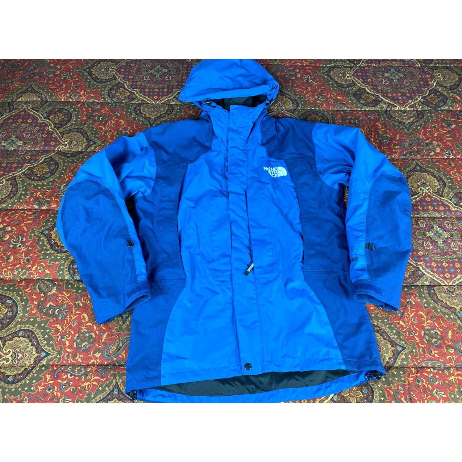 The North Face VINTAGE The North Face Gore Tex Parka Hoodie Jacket Parka Men M Blue 90s Water Resistant Size US M / EU 48-50 / 2 - 3 Thumbnail