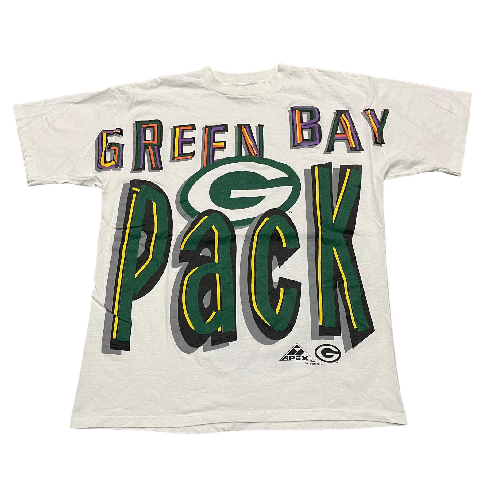 Vintage 90s Shirt Mens XL Green Bay Packers NFL Apex One AOP