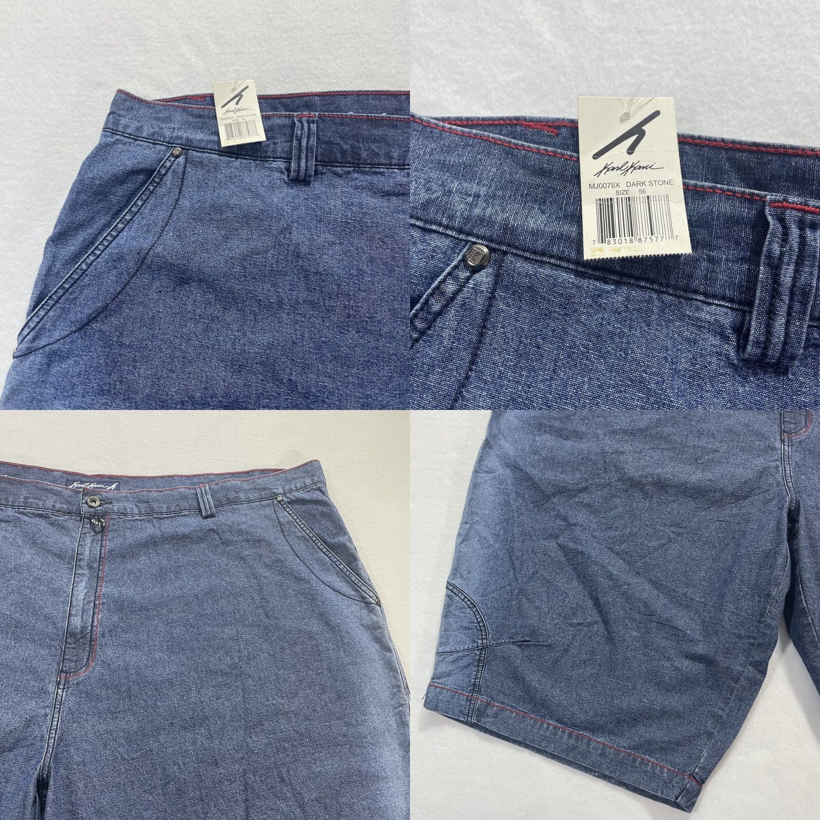 Karl Kani VINTAGE Karl Kani Shorts Denim Baggy Blue 90s Mens Hip Hop NWT Size 56 Shorts Jeans Cargo Pocket%20 Size US 40 / EU 56 - 8 Thumbnail