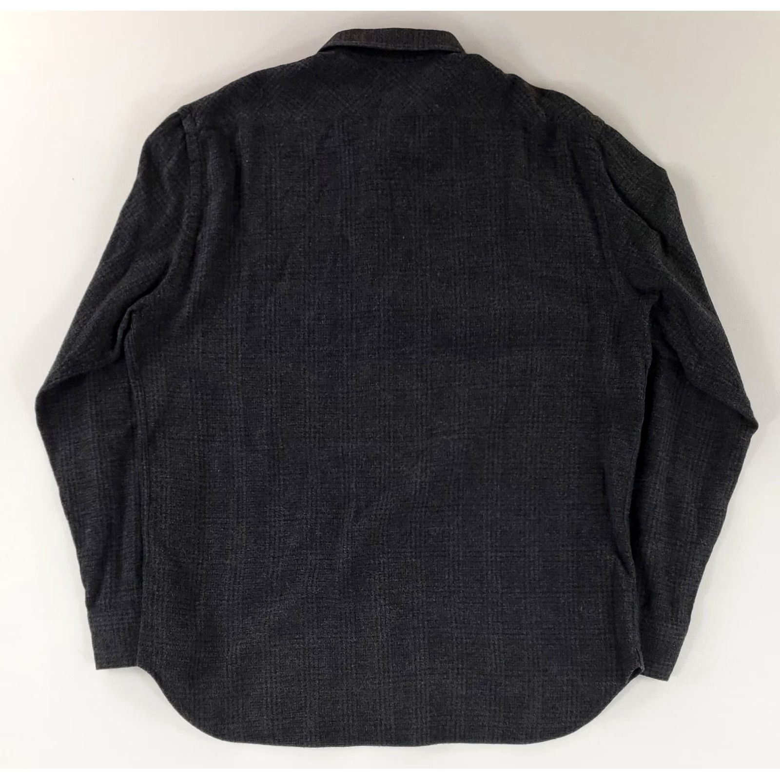 Billy Reid Billy Reid Shirt Flannel Dark Gray Long Sleeve Made Italy Mens L Size US L / EU 52-54 / 3 - 3 Thumbnail