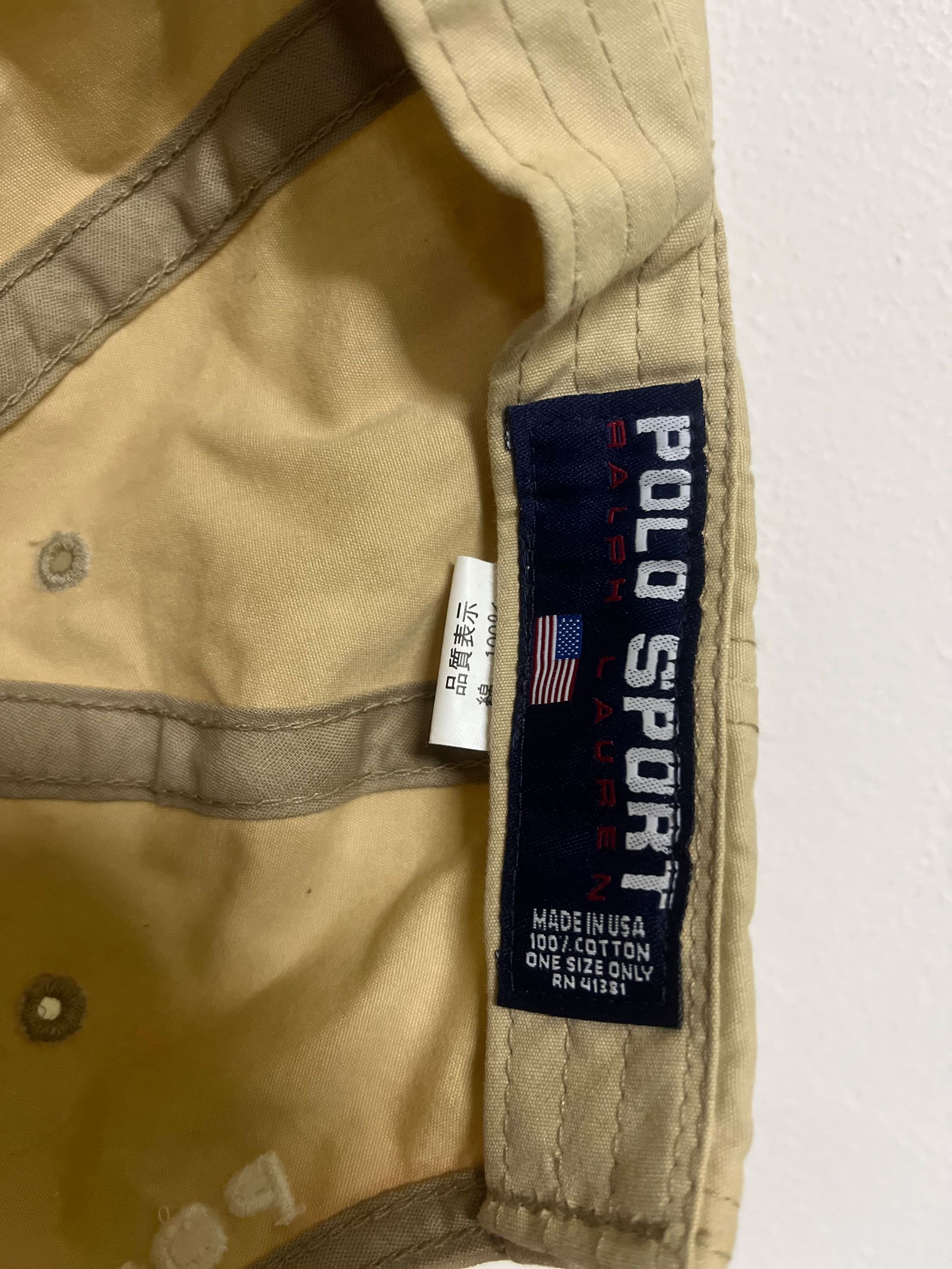 Polo Ralph Lauren Vintage Polo Ralph Lauren Polo Sport 90s Cap Headwear Size ONE SIZE - 6 Thumbnail