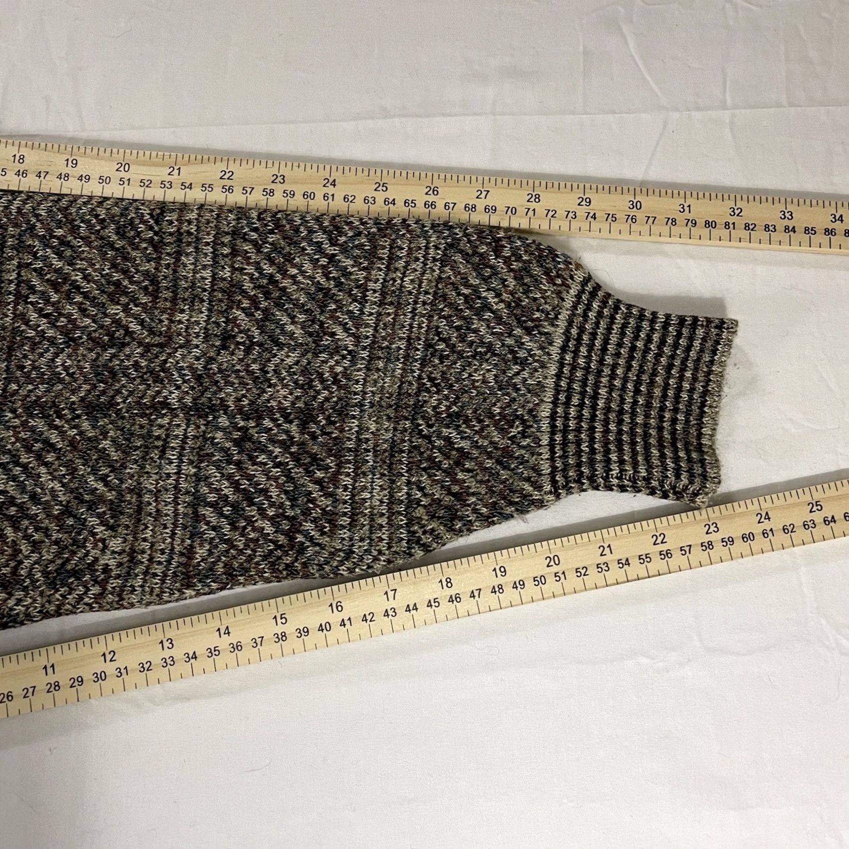 Vintage VINTAGE TSR Cardigan Sweater M Men Knit Beige 90s Button Cardigan Vintage Size US M / EU 48-50 / 2 - 7 Thumbnail