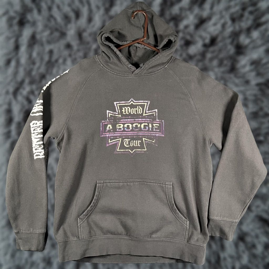 Vintage A Boogie Hoodie Mens XL Black 2024 World Tour Better Off Alone Concert Graphic Hoodie Size US XL / EU 56 / 4 - 1 Thumbnail