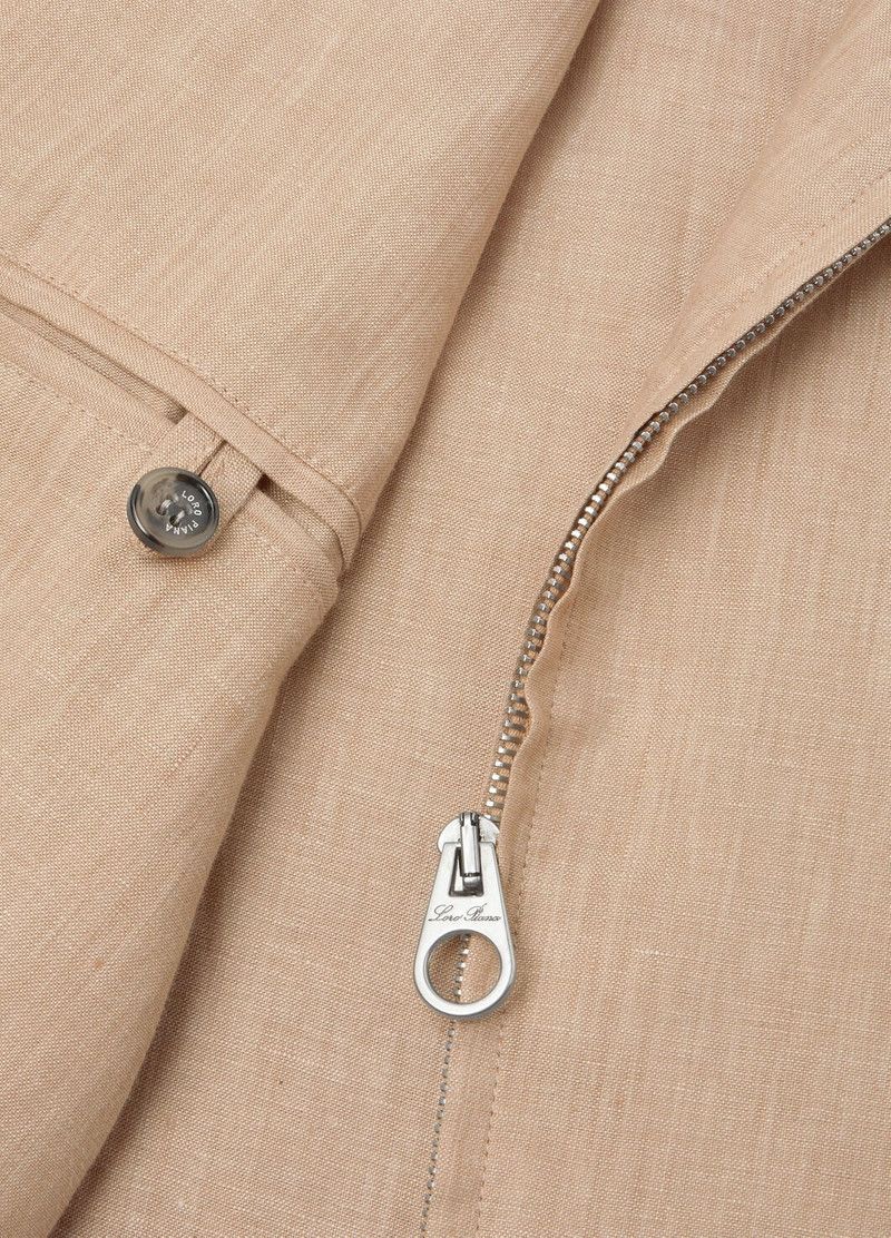 Loro Piana o1w1db10226 FAP0615 Dennis Blouson Jacket in Beige Size US XL / EU 56 / 4 - 7 Thumbnail